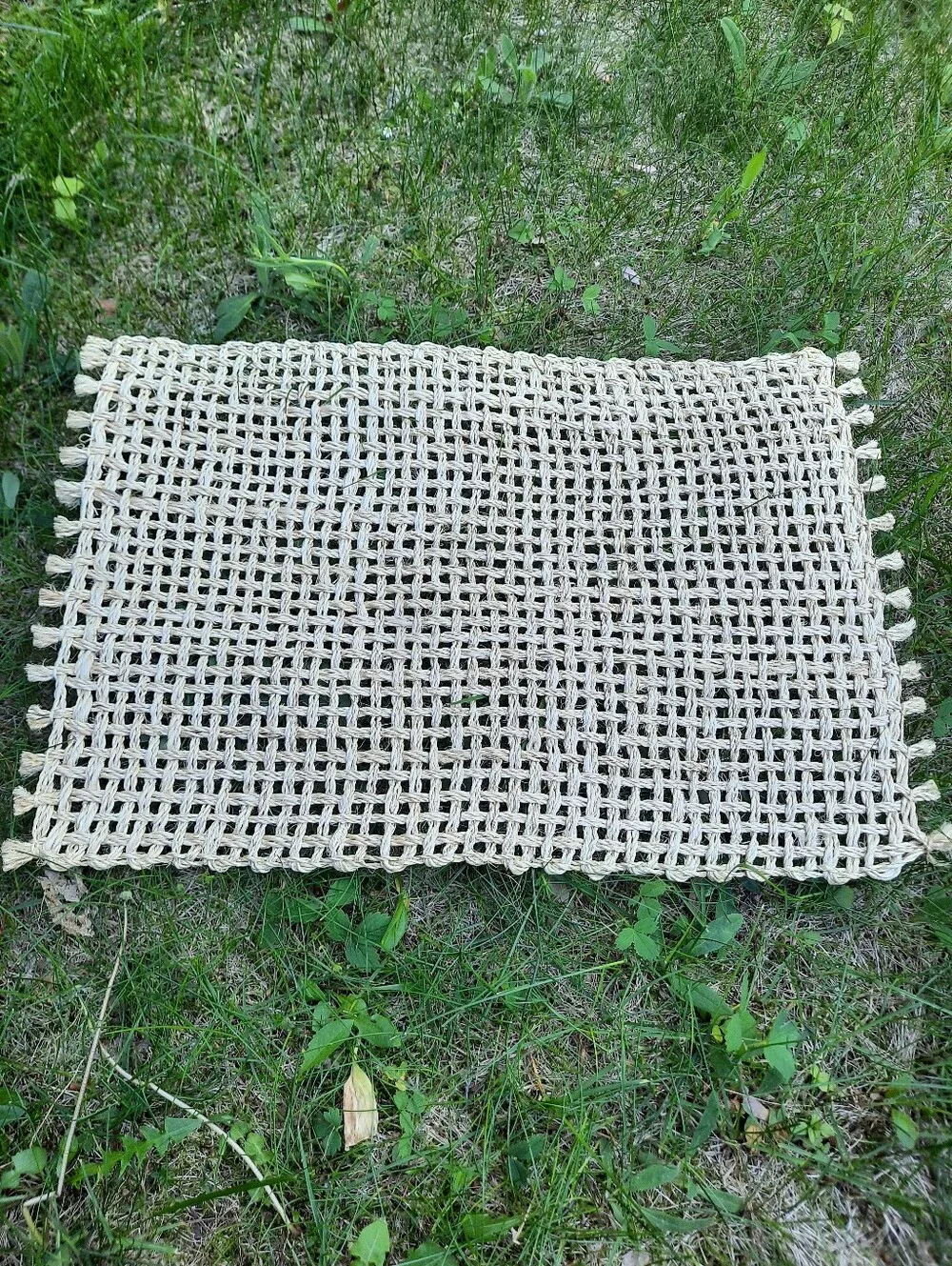 6 Jute Woven Placemats Boho Natural Material Neutral Table Setting